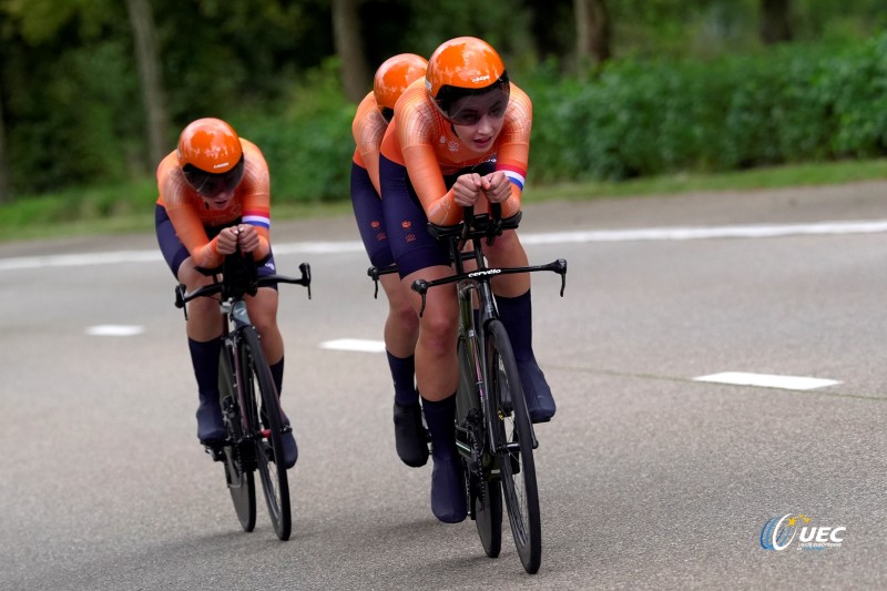 2024 UEC Road European Championships - Limburg - Flanders - Junior Team Time Trial Mixed Relay 52,3 km - 12/09/2024 -  - photo Luca Bettini/SprintCyclingAgency?2024